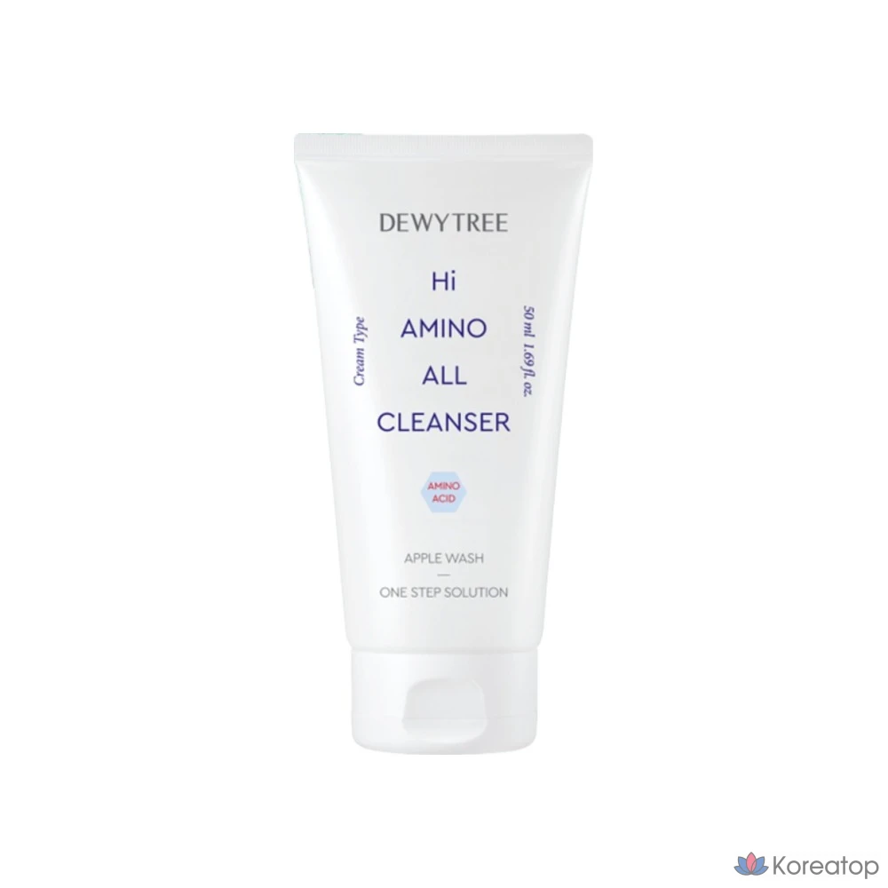 Тканевая маска для лица Dewytree Pick and Quick Calming Full Mask + High Amino Cleansing Foam, 50 мл, 1 шт.