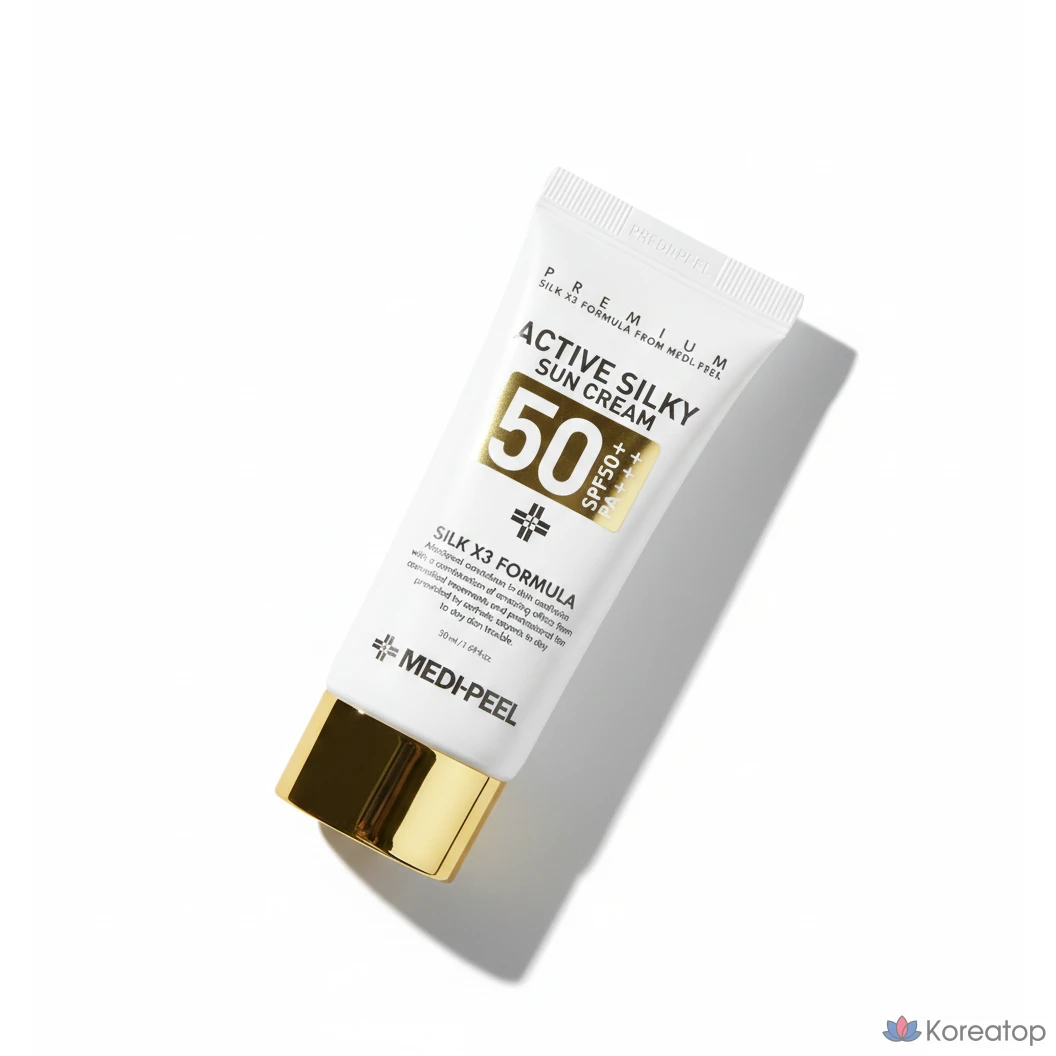 Солнцезащитный крем Medi-Peel Active Silky Sunscreen SPF50+ PA+++, 50 мл, 1 шт.