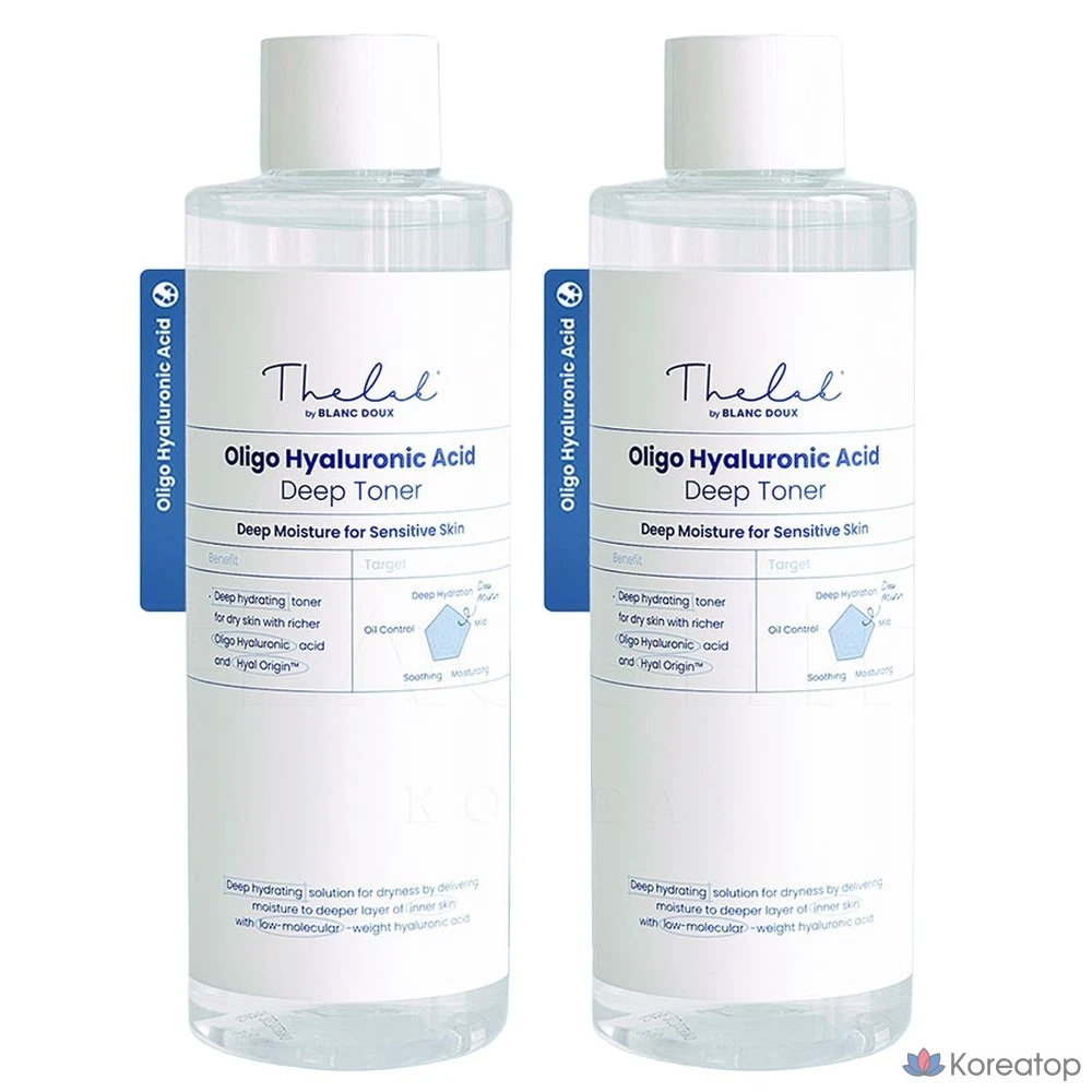 Тонер THE LAB by blanc doux Oligo Hyaluronic Acid Dacto Skin, 100 мл, 2 шт.