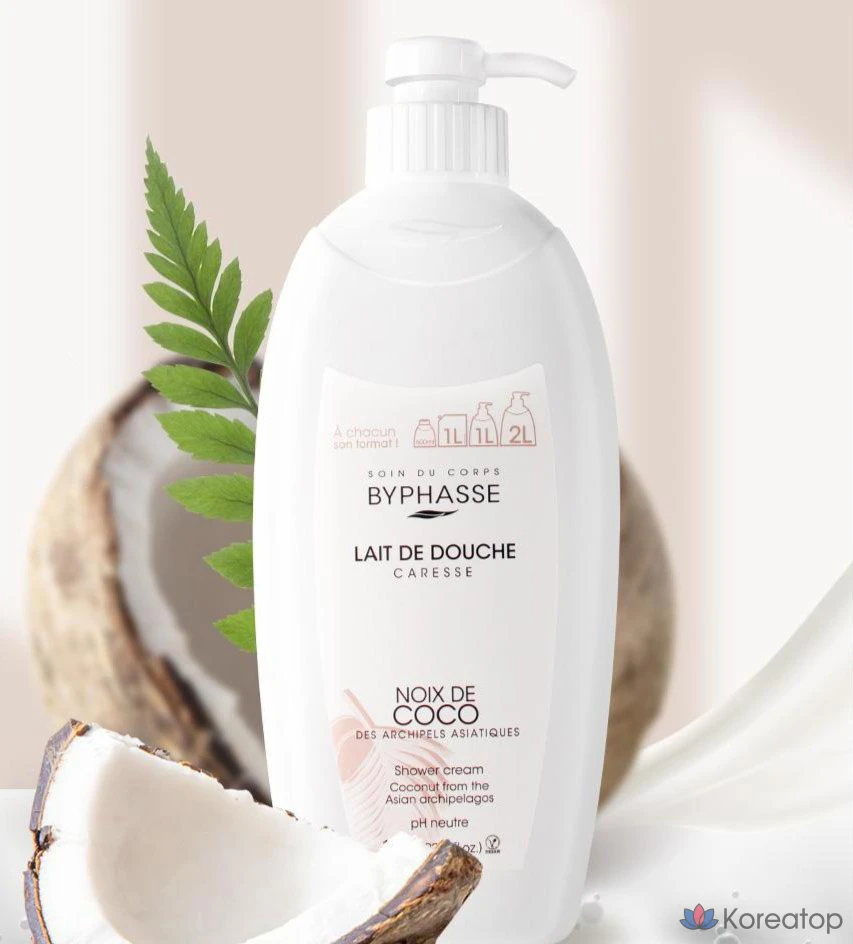 Гель для душа Byphasse Large Capacity High Moisture Body Wash Coconut, 1 л, 1 шт.
