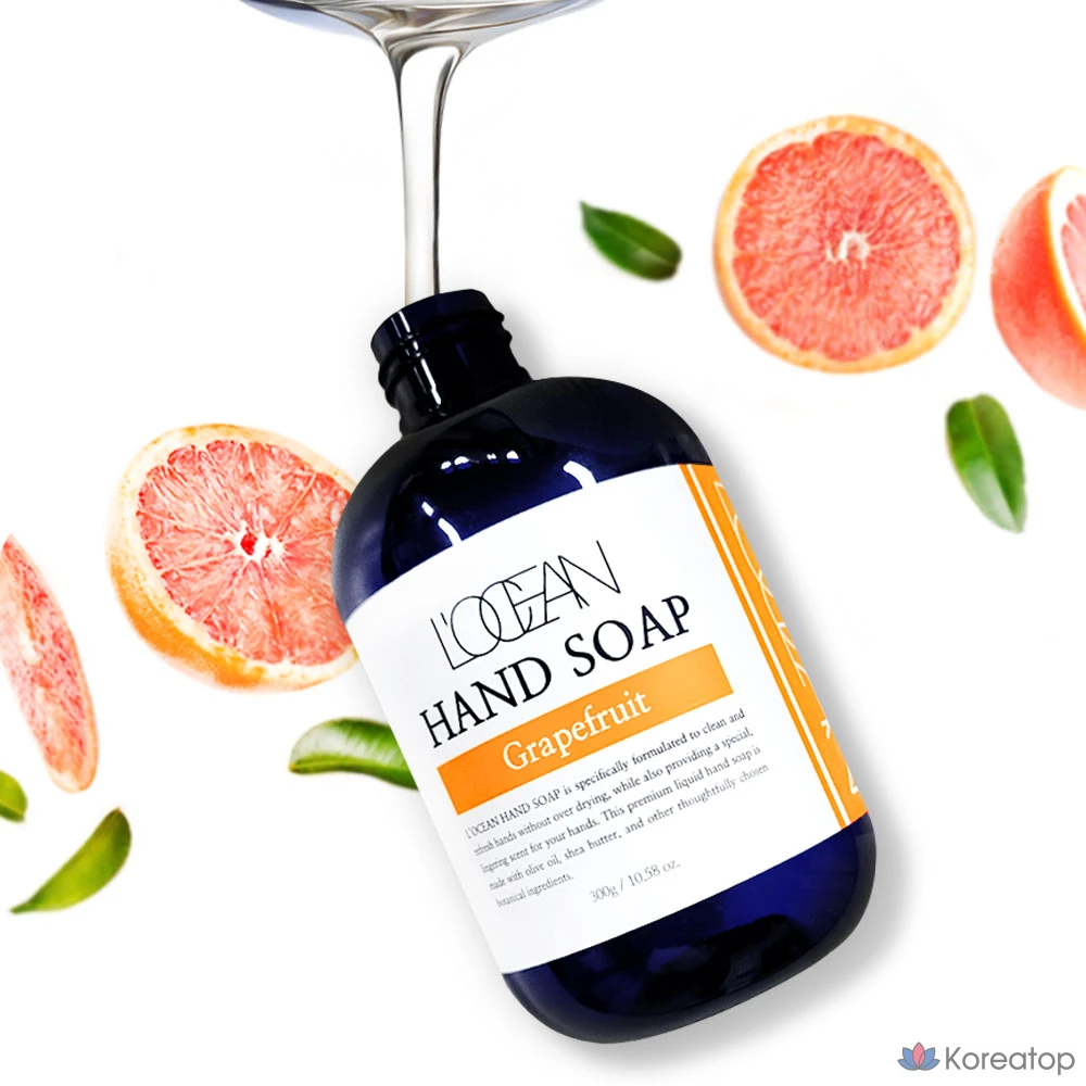 Жидкое мыло для рук L'OCEAN со вкусом грейпфрута, 1 шт., 300 мл
