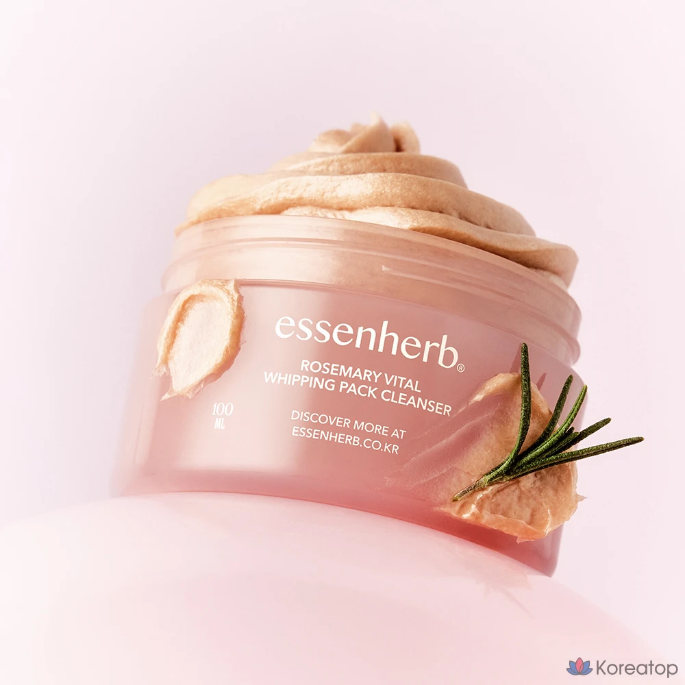 Очищающая маска для лица EssenHerb Rosemary Vital Whipping Pack Cleanser, 1 шт., 100 мл