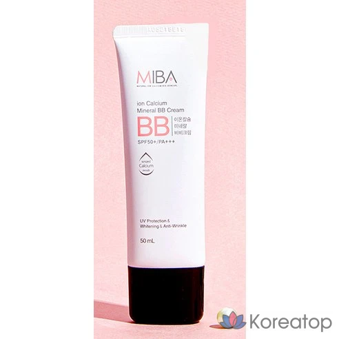Минеральный BB крем с ионами кальция и SPF50+ Miba