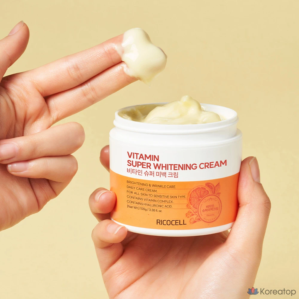 Крем Ricocell с витаминами для осветления кожи, 500 г + 100 г, 600 г, 1 шт.