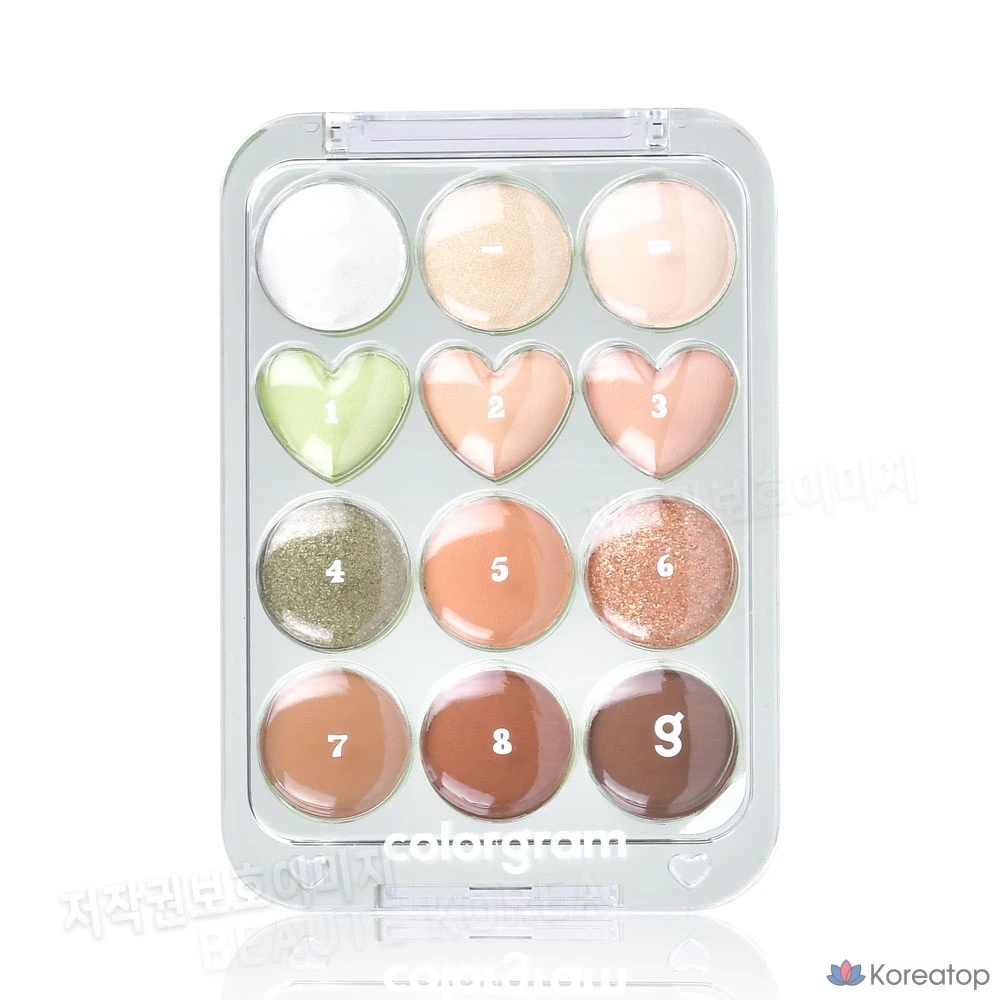 Палетка теней Colorgram Nuntorial Eye Palette, оттенок 06 Buttercup + Brown Love, 1 шт.