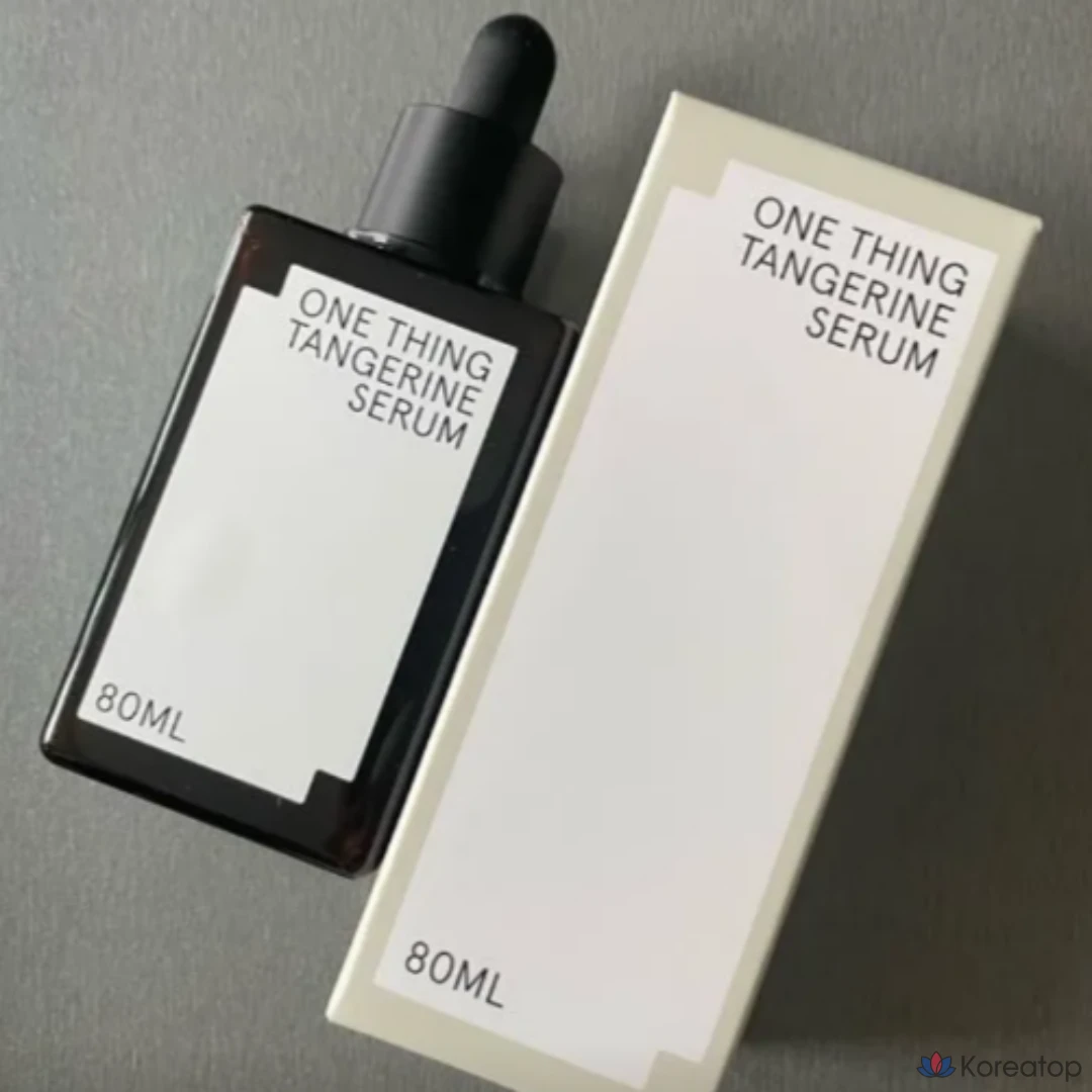 Сыворотка для осветления кожи One Thing Jeju Tangerine, сыворотка с гиалуроновой кислотой, увлажняющая сыворотка с гиалуроновой кислотой и ниацинамидом, укрепляющая прозрачный кожный барьер, 1 шт., 80 мл