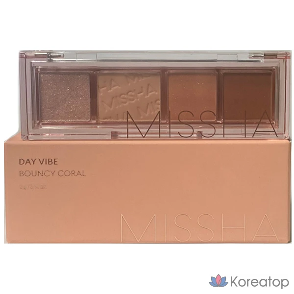 Палитра для лица Missha Day Vibe Palette, оттенок 2 Bouncy Coral, 3 г, 1 шт.