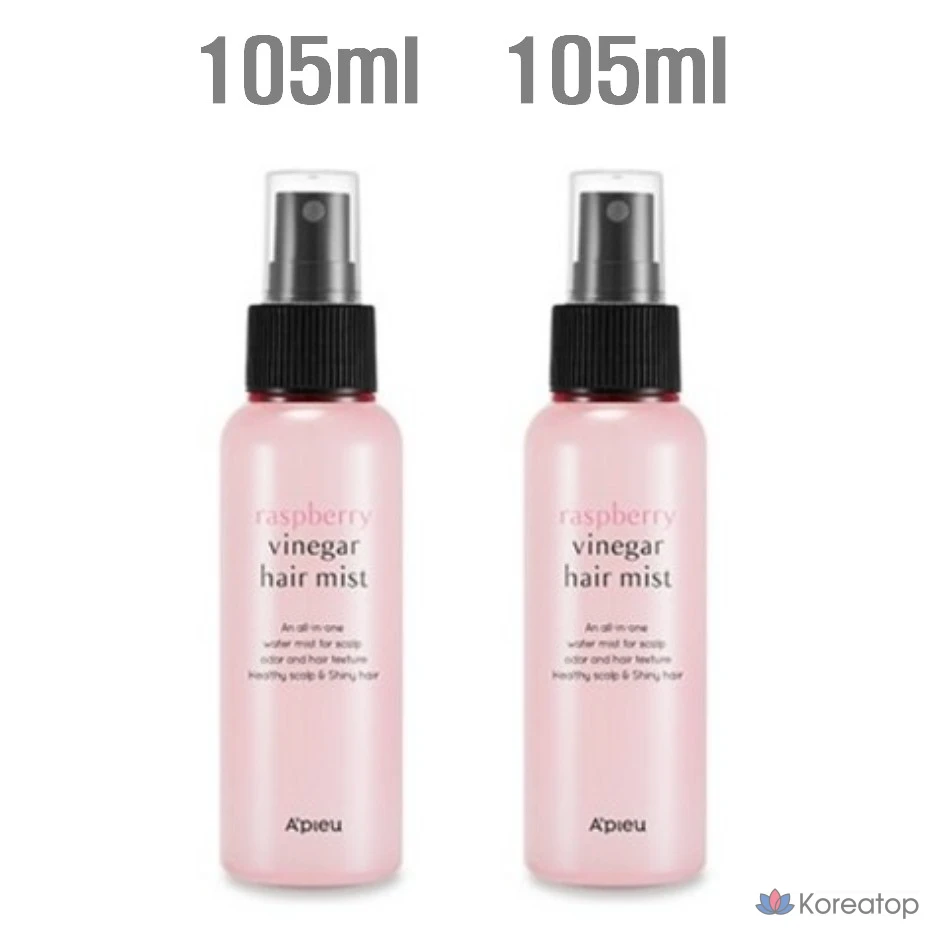 Спрей для волос A'Pieu с малиновым уксусом, 105 мл + 105 мл, слабокислый, 210 мл, 1 шт.