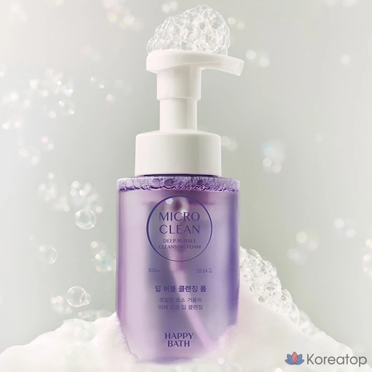 Пенка для глубокого очищения кожи Happy Bath Micro Clean Deep Bubble Cleansing Foam, 300 мл, 1 шт.
