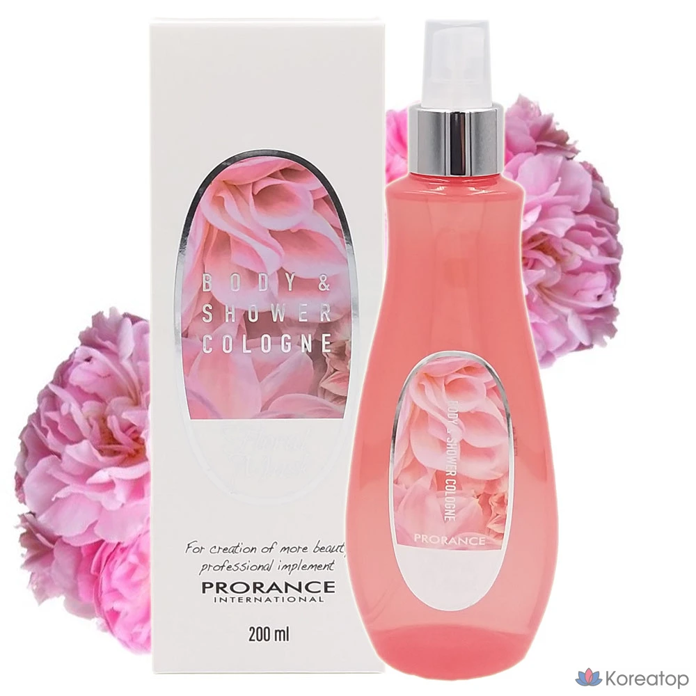 Парфюмированный одеколон для тела и душа Prorance (цветочный мускус), 200 мл, 1 шт.