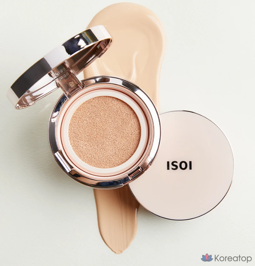 Тональный крем Isoi Skincare Cushion SPF38 PA++ (Основной продукт: 13 г) + Сменный блок: 13 г, № 21, 1 шт.