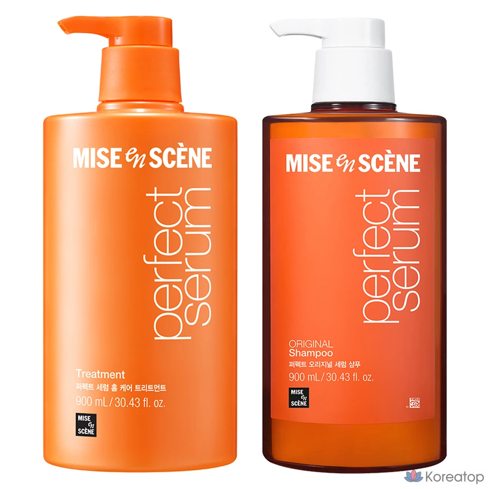 Mise en Scene Perfect Original Serum Shampoo 900ml + Home Care Treatment 900ml, 1 шт.