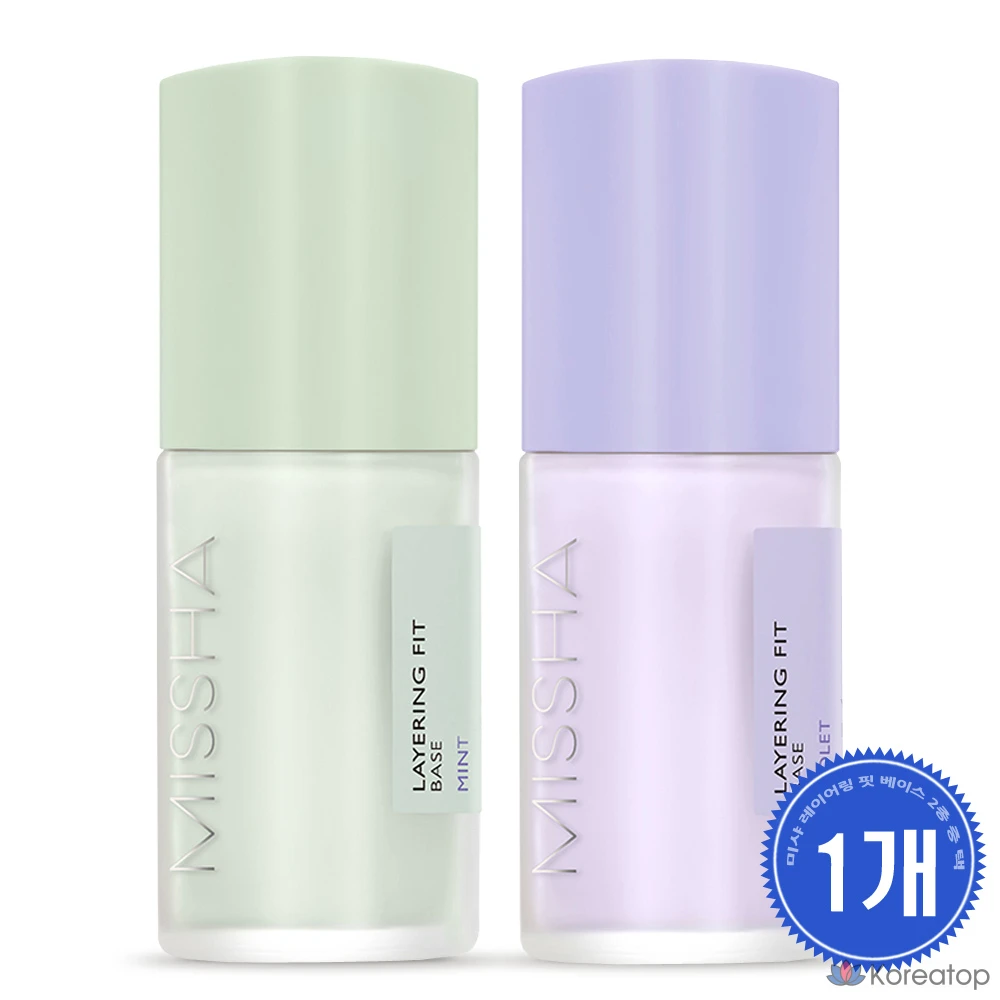 База под макияж Missha Layering Fit Base, 35 мл, мятный, 1 шт.