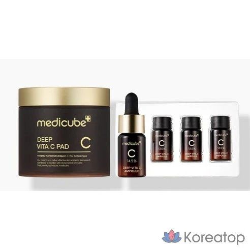 Набор Medicube Deep Vita Basic Care из 2 предметов [Точечная подушечка Deep Vita C + Ампула Spot 2.0]