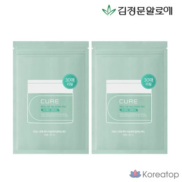 Косметические средства KIM JEONG MOON Aloe Lasence Loe Cure Realoe Relaxing Pad (сменные листы) 60 листов