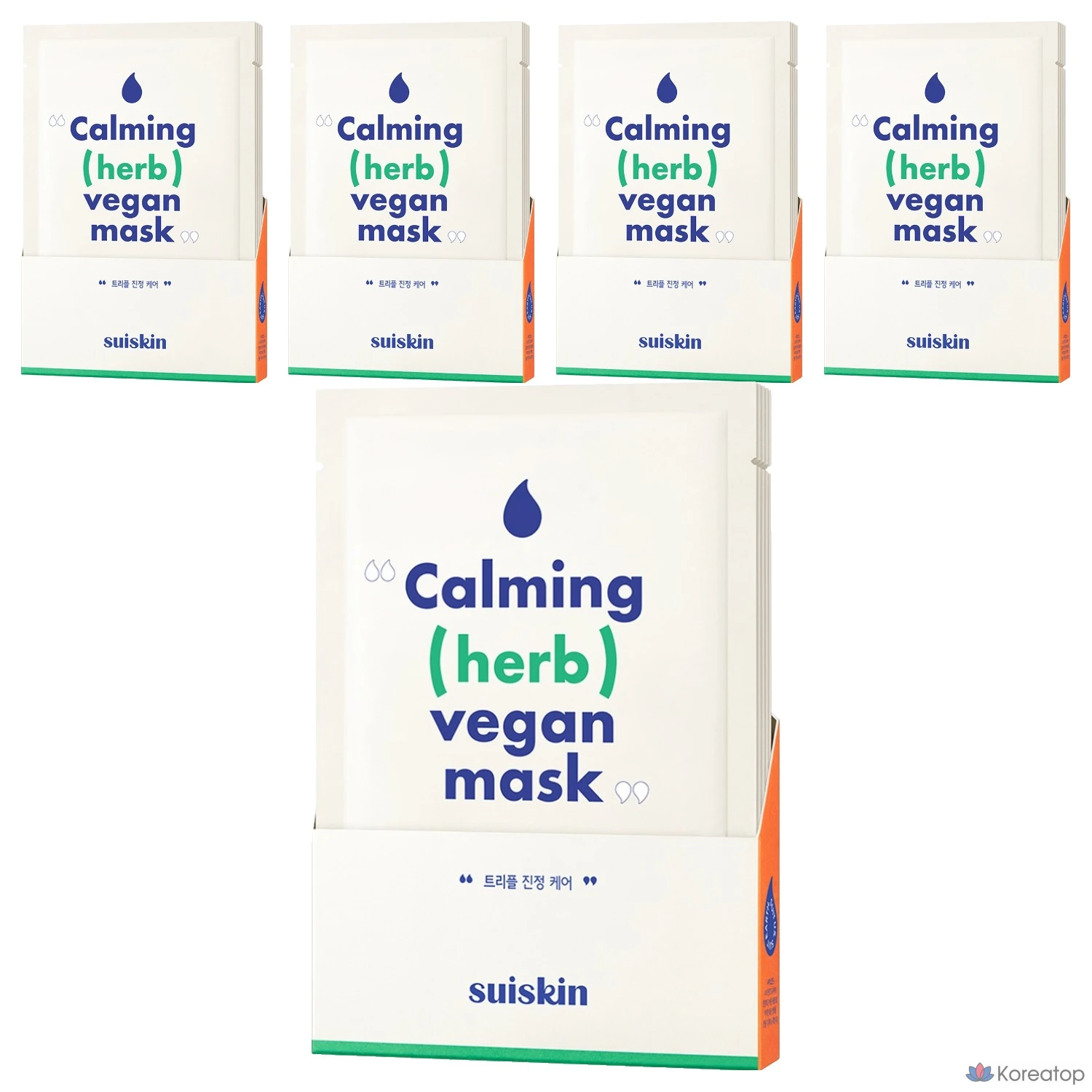 Тканевая маска для лица Suiskin Soothing Herb Sheet Mask, 5 шт.