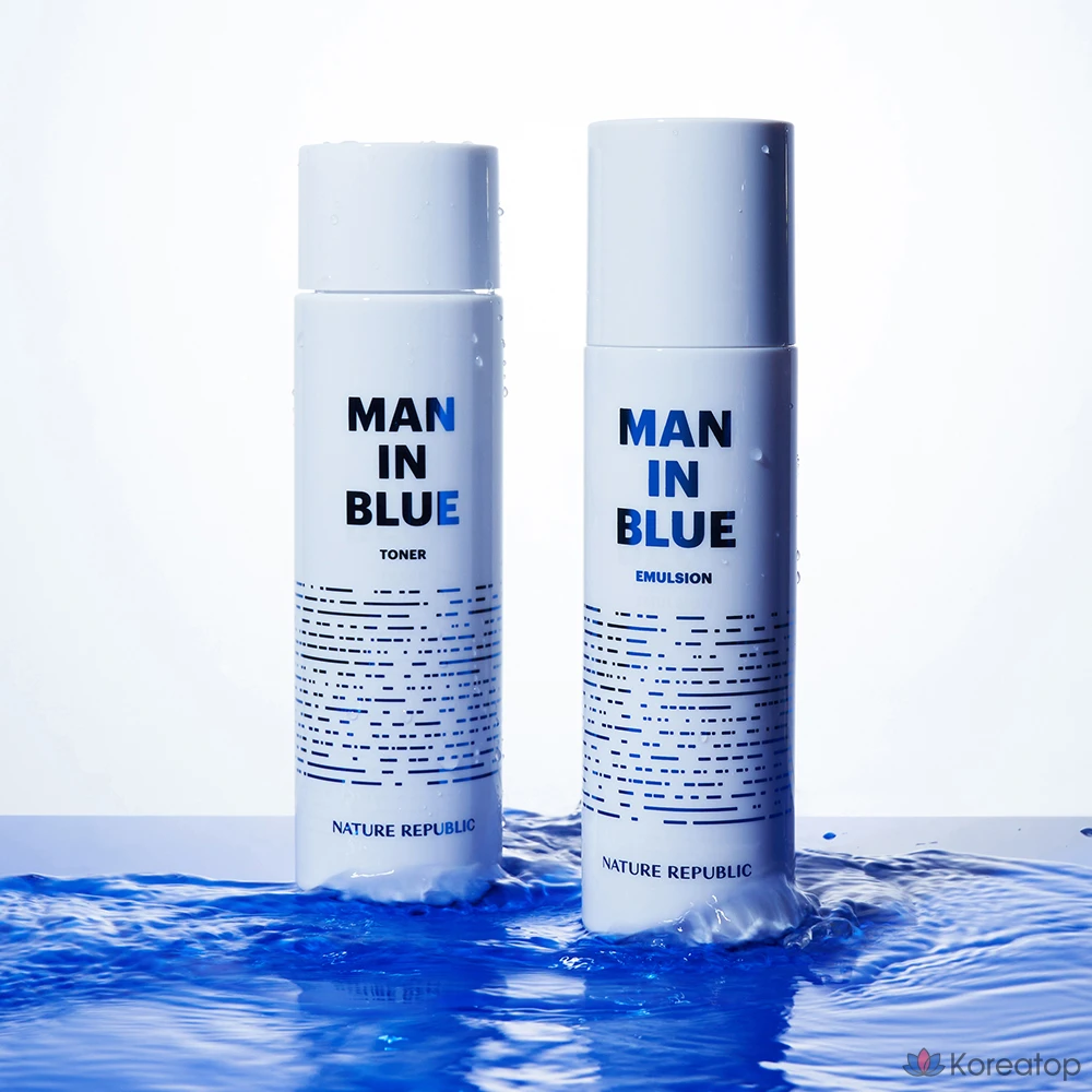 Набор косметики Nature Republic Men in Blue, 2 предмета, 2 комплекта., фото 2