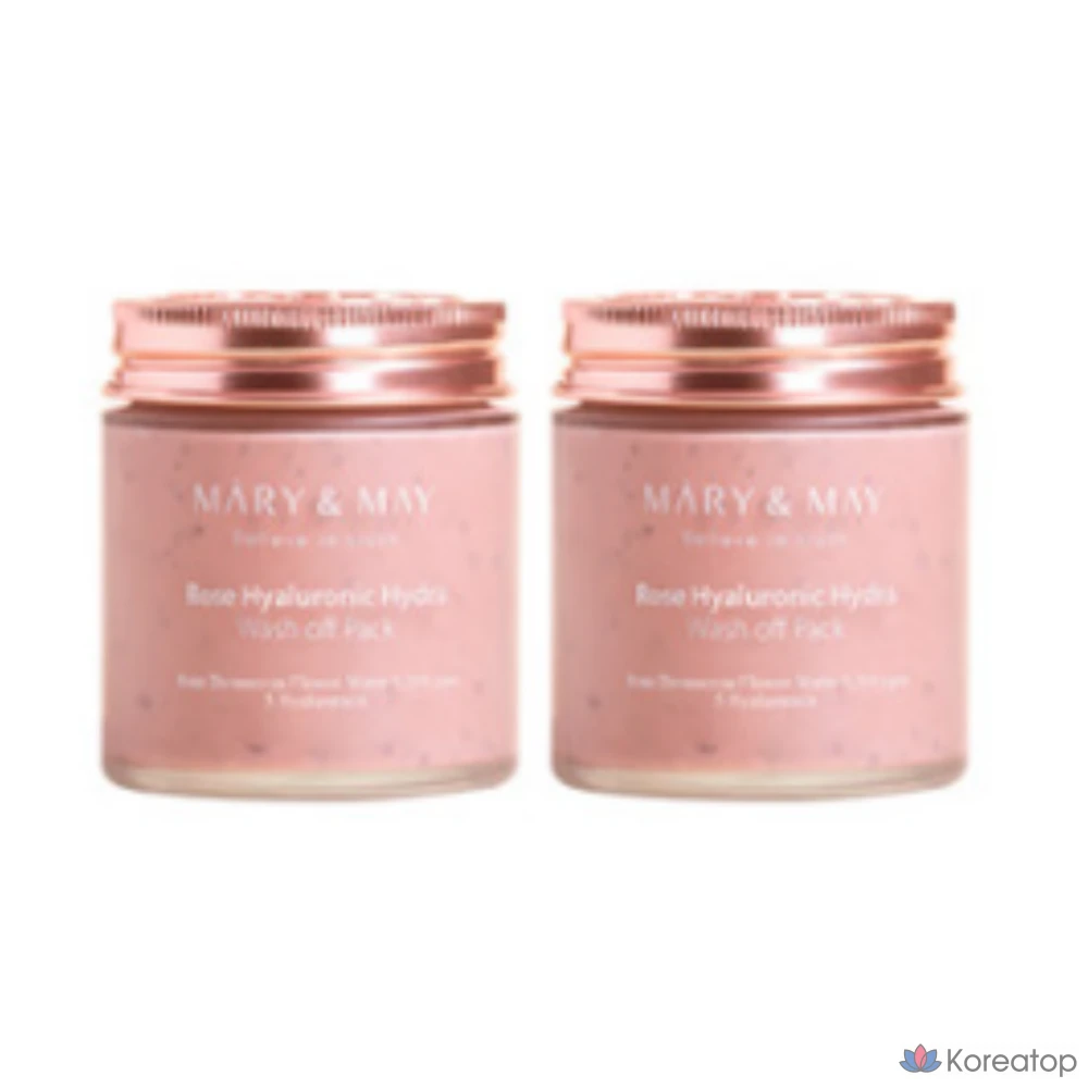 Смываемая веганская маска Marienmay с розой и гиалуроновой кислотой, 125 г, 2 шт., 1 упаковка