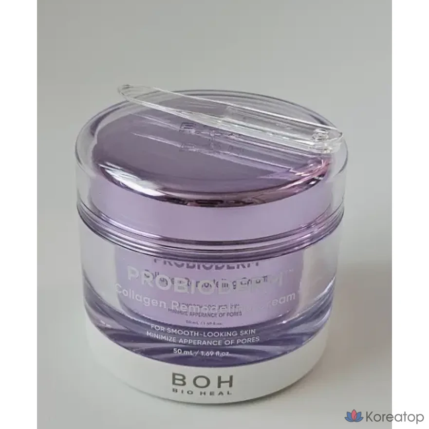 Крем для коррекции пор с комплексом пептидов дубильной кислоты, 12 видов, Biohealbo Probioderm Коллаген Ремоделирующий крем, 1 шт., 50 мл