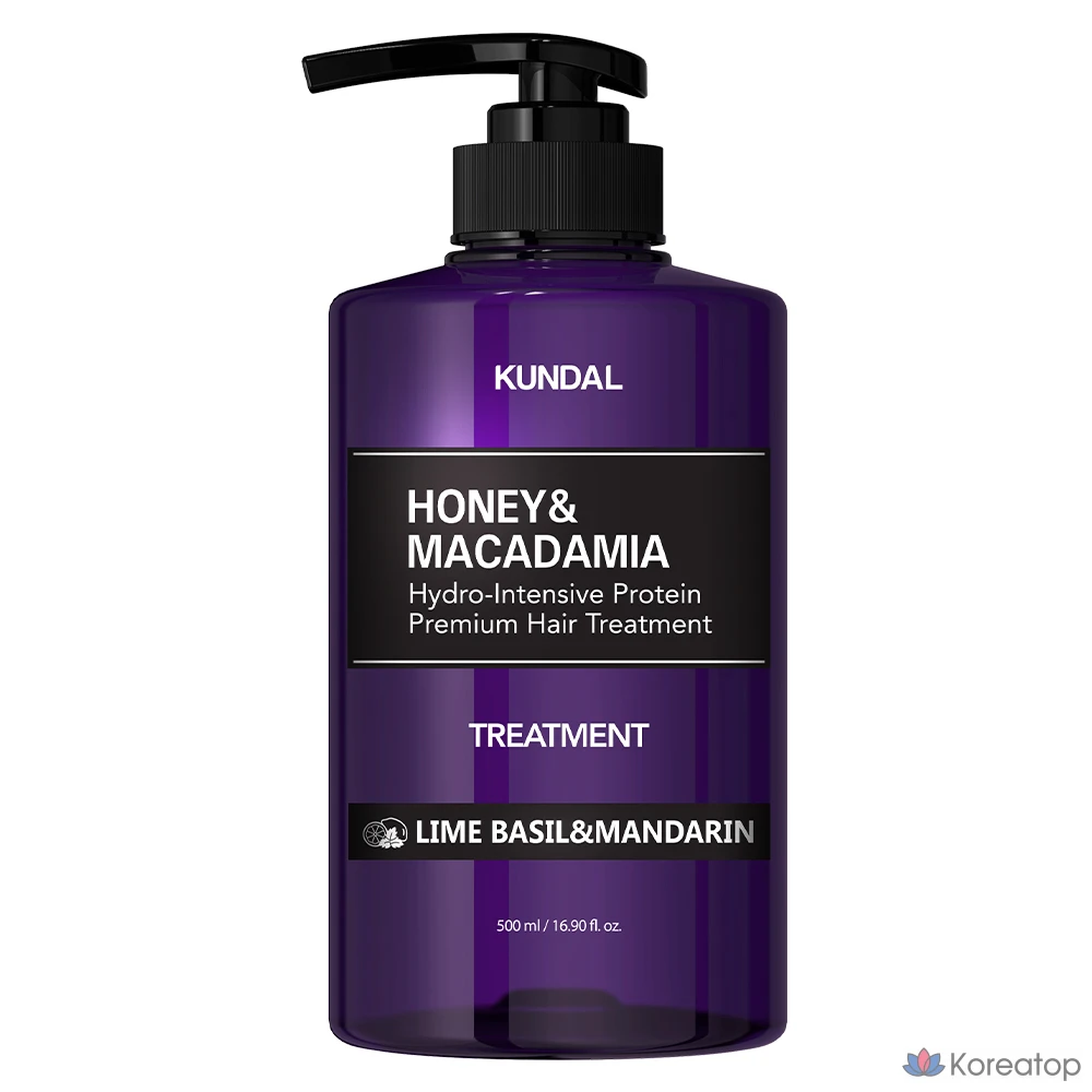 Kundal Protein Hair Aroma Edition Лечение лайма, базилика и мандарина, 1 шт., 500 мл