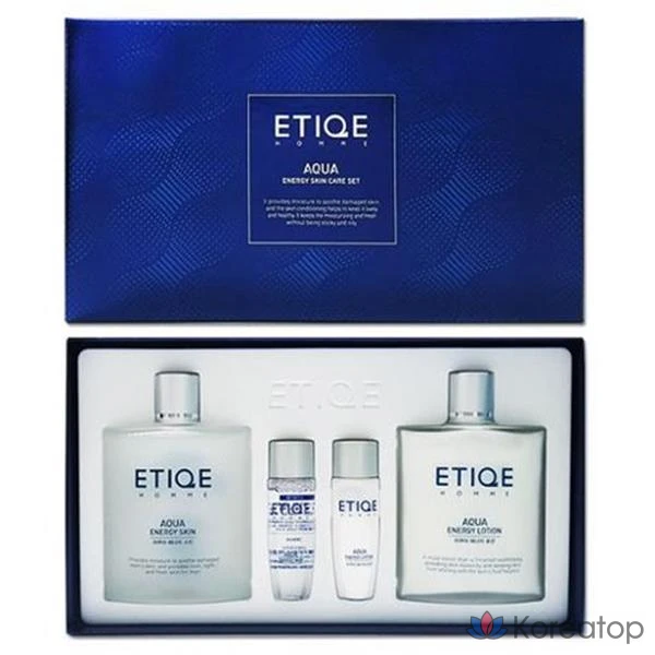 Набор Coreana Etique Homme Aqua Energy Basic из 4 предметов, 2 комплекта
