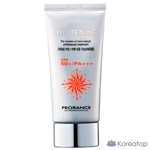 Солнцезащитный крем Prorance Whitening Sunscreen SPF50+ PA+++, 1 шт.