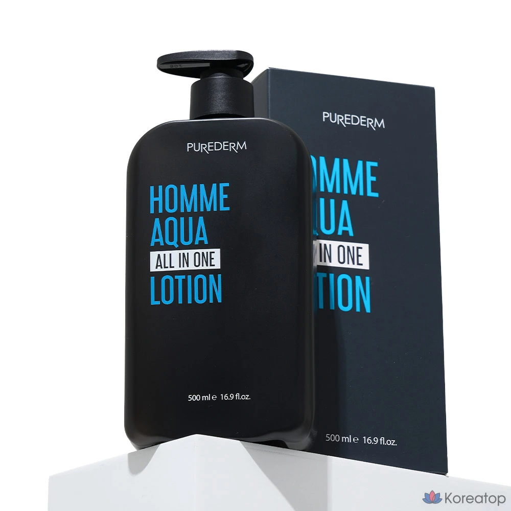Лосьон Purederm Homme Aqua All-in-One, 500 мл, 1 шт., фото 2