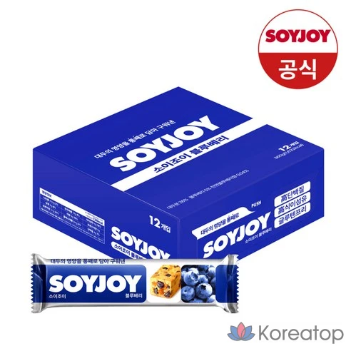 Черничные батончики Soyjoy с высоким содержанием белка и клетчатки, без глютена