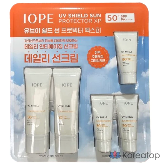 Солнцезащитный крем IOPE UV Shield Sun Protector SPF50+ PA++++, 140 мл, 1 комплект