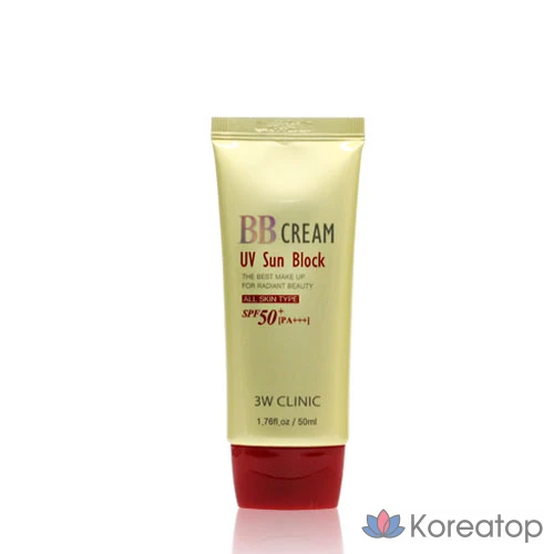 BB-крем 3W Clinic UV Sunblock SPF50+ PA+++, 50 мл, 1 шт.