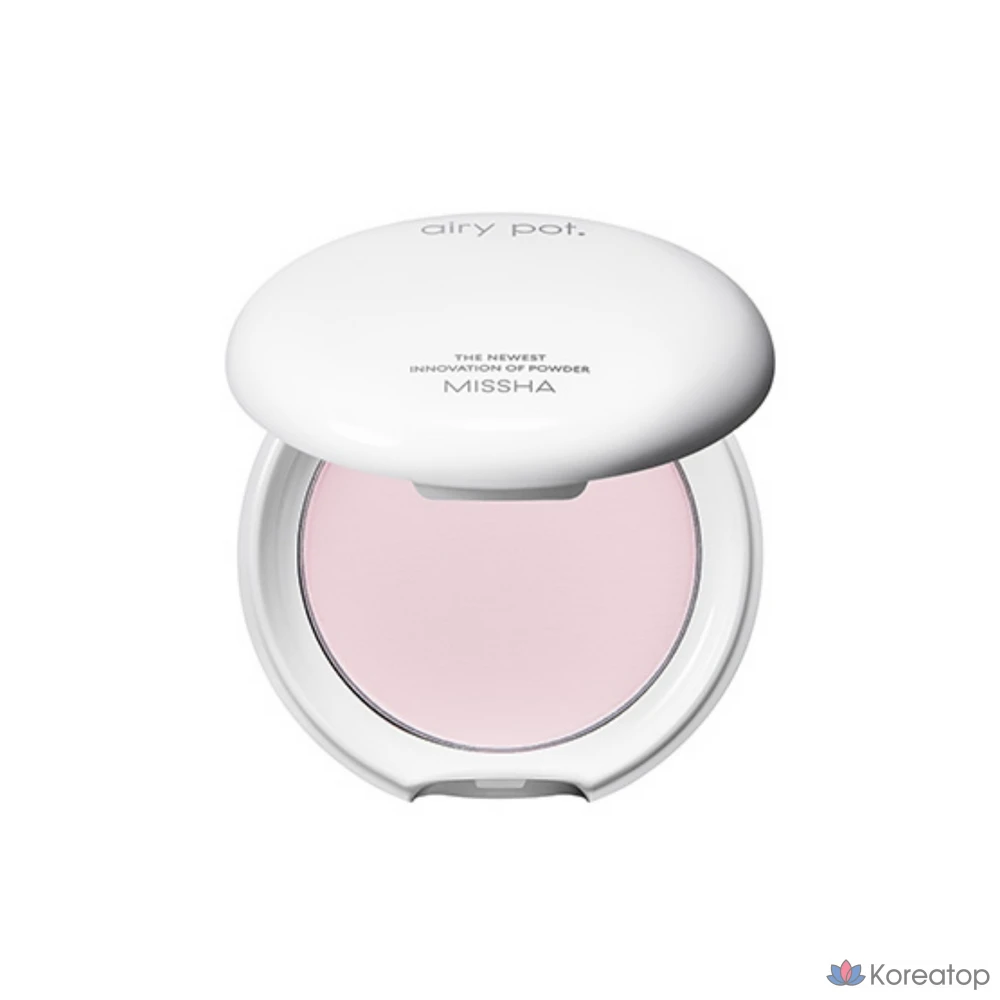 Пудра-компакт Missha Airy Pot Powder Pact, оттенок Pink, 5 г, 1 шт.