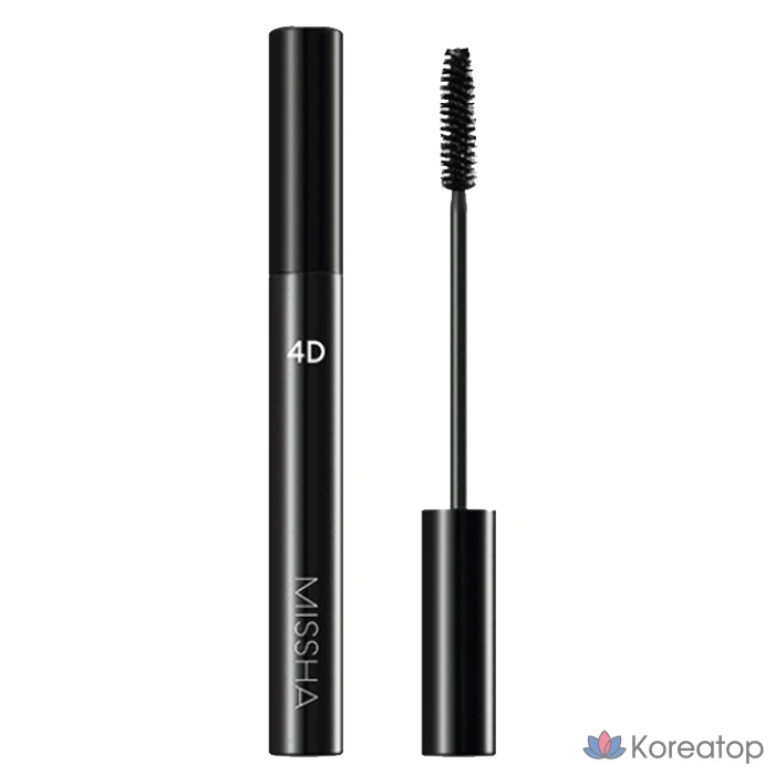 Тушь для ресниц Missha 4D Mascara, оттенок Black, 7 г, 1 шт.