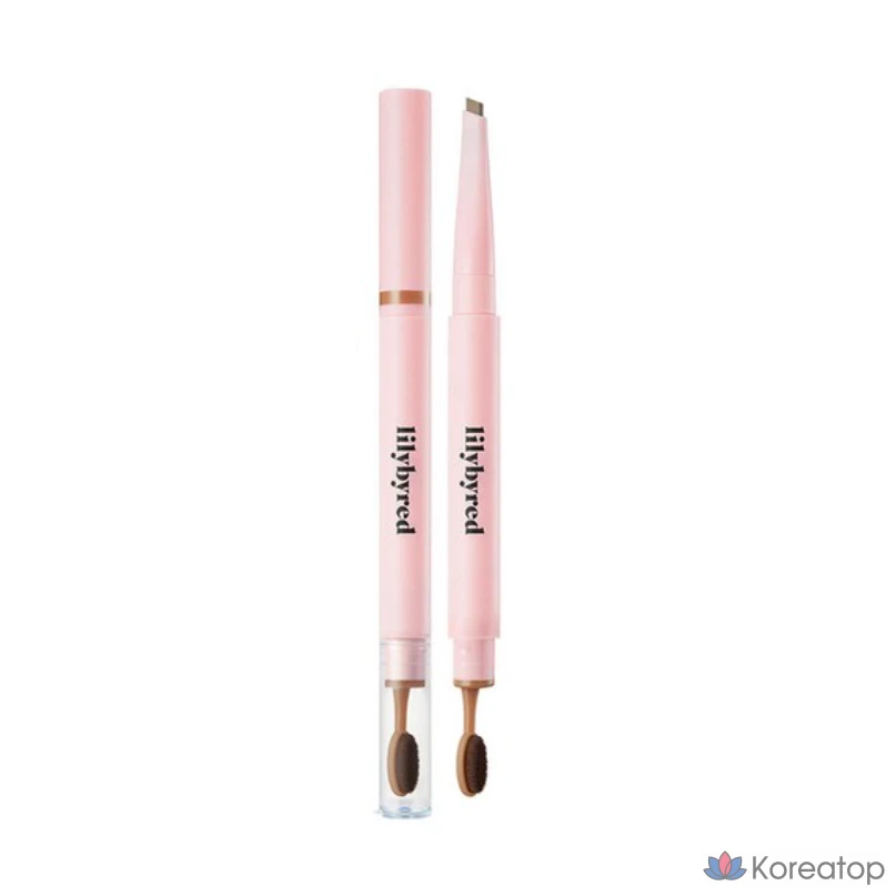 Карандаш для бровей Lilybyred Hard Flat Eyebrow Auto Pencil, оттенок 01 Light Brown, 0.17 г, 1 шт.