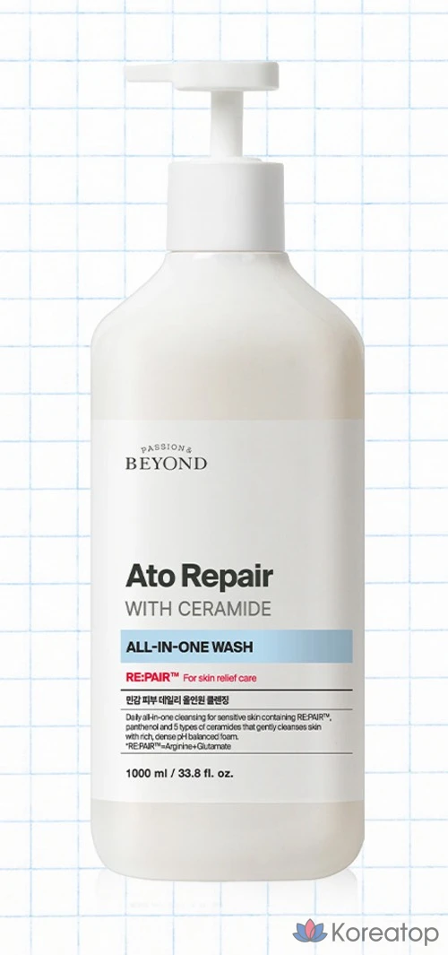 Гель для умывания BEYOND Atto Repair With Ceramide All-in-One Wash, 1 л, 1 шт.