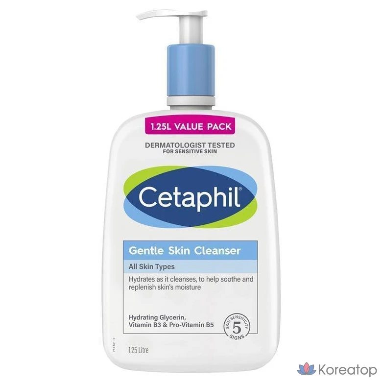Мягкое очищающее средство для лица и тела Cetaphil, 1 шт., 1,25 л
