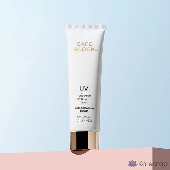 Солнцезащитный крем Missha Safe Block RX UV Rosy Tone Up Sunscreen SPF50+ PA++++, 50 мл, 1 шт.