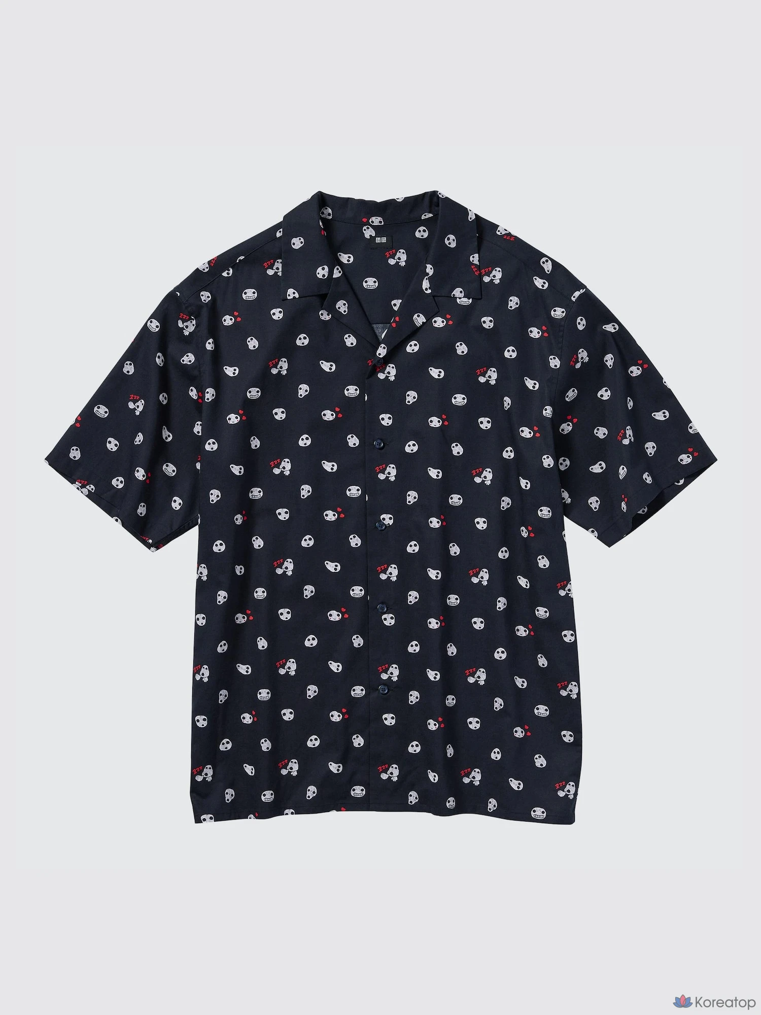 Рубашка Uniqlo Studio Ghibli Open Collar Shirt (Short Sleeve) C