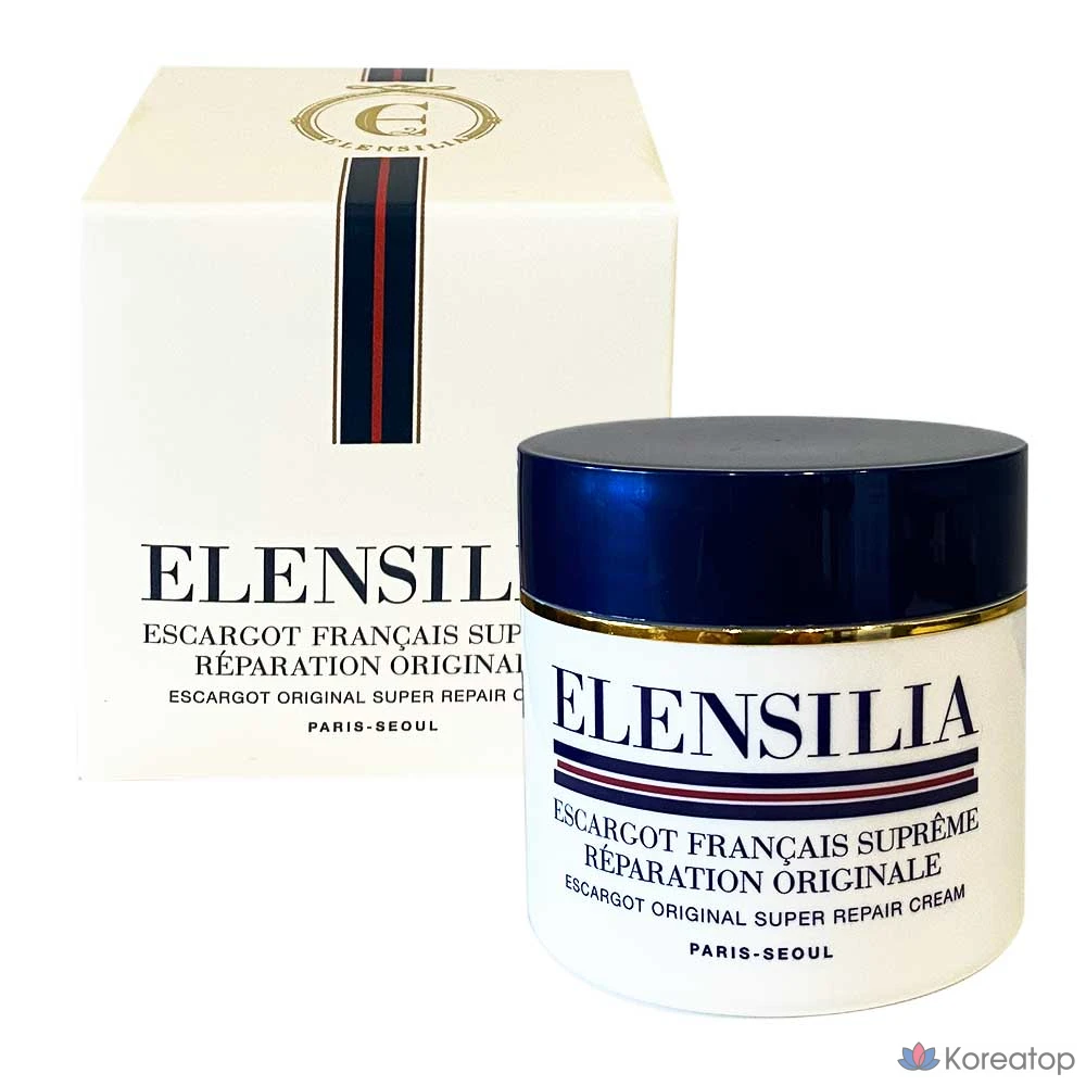 Крем для восстановления кожи с экстрактом улитки Elensilia Escargot Original Super Repair 50 г, Elensilia Escargot Super Repair Snail Cream 50 г