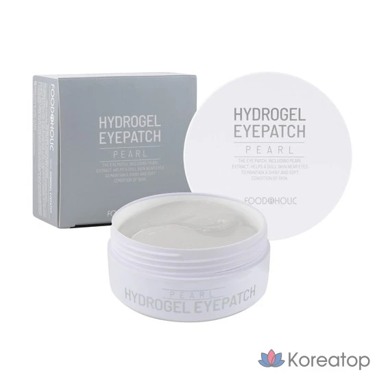 Гидрогелевые патчи для глаз Pearl, 90 г x 60 листов, без косточек, 1 упаковка