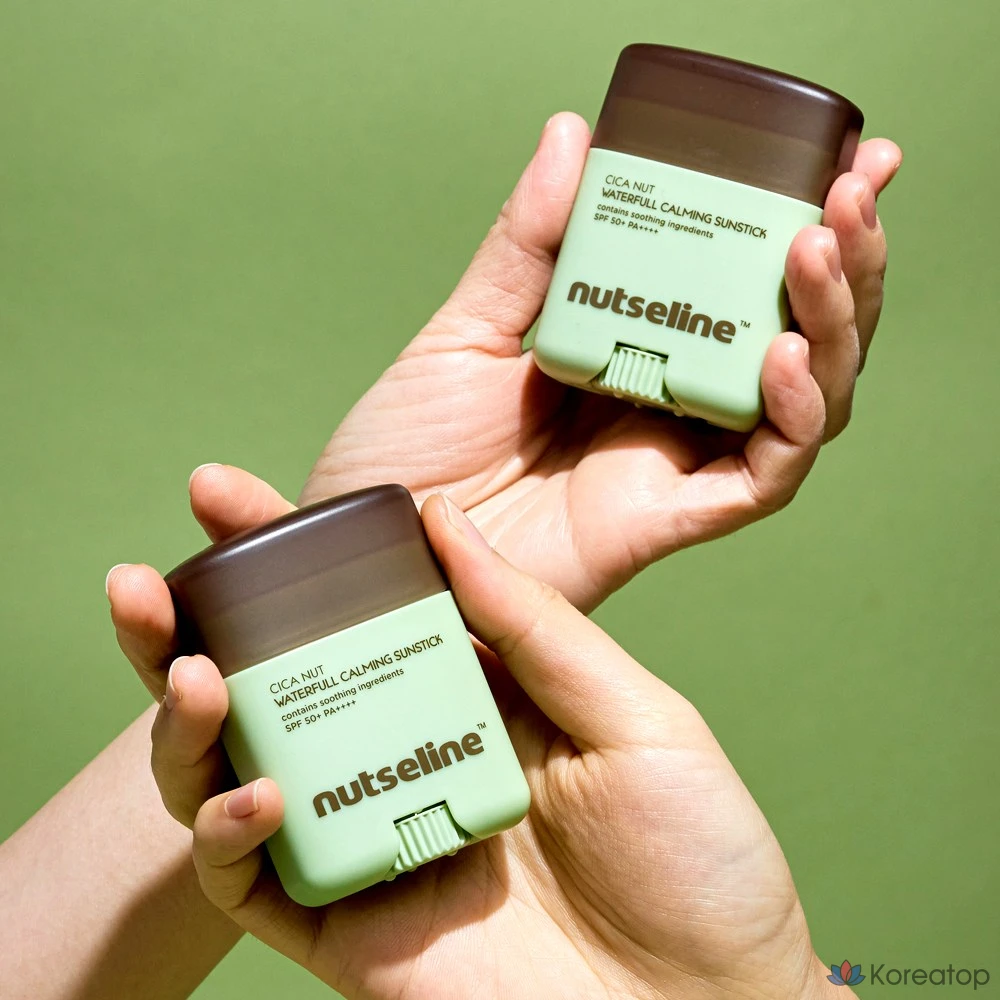 Солнцезащитный стик Nutserine Cica Nut: успокаивающий, охлаждающий, увлажняющий, SPF50+ PA++++, отбеливающий, разглаживающий морщины, нелипкий, 20 г, 1 шт., фото 2