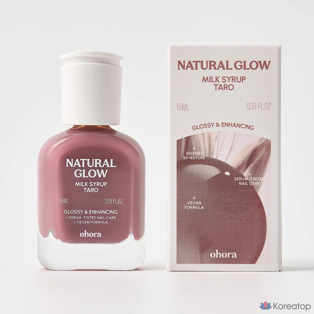 Укрепляющее покрытие для ногтей Ohora Natural Glow Milk Syrup Nail Strengthener Tarot, 15 мл, 1 шт.
