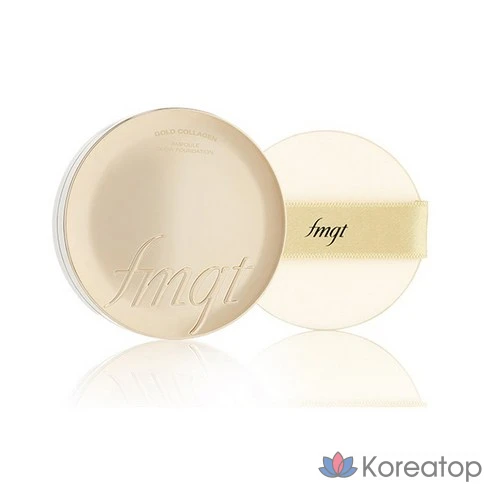 Тональный крем с коллагеном The Face Shop FMGT Gold Collagen Ampoule Glow Foundation, натуральный бежевый