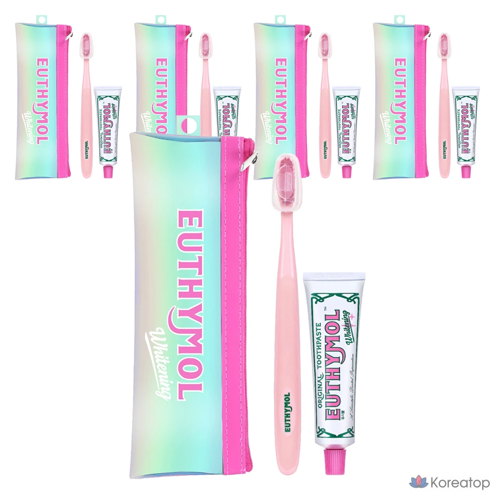 Зубная паста Euthymol Whitening Portable, 40 г, 5 шт.