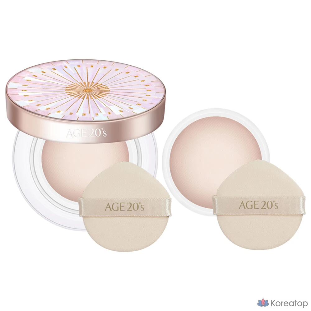 Губная подушечка для губ AGE20S Volume Effect High Cover Cushion, основной продукт + сменный блок, 1 шт., № 21, светло-бежевый