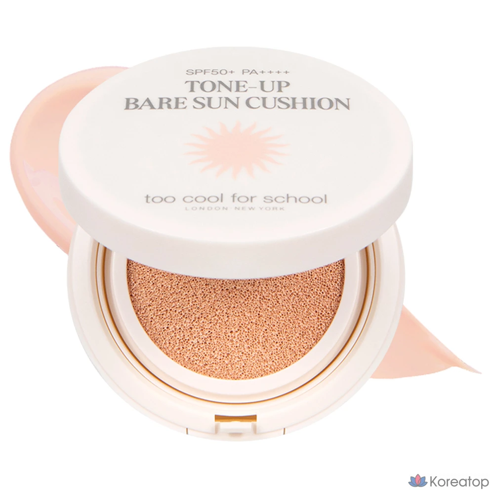 Солнцезащитный крем Too cool for school Tone Up Bare Sun Cushion SPF50+ PA++++, 15 г, 1 шт.