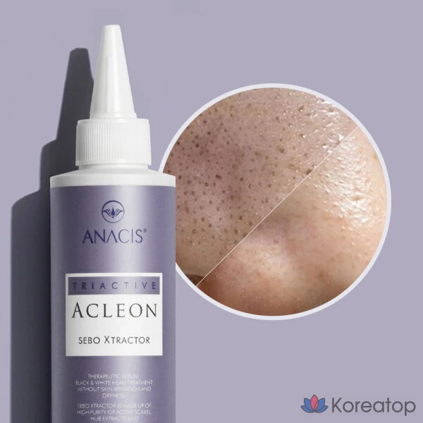 Anacis Acleon Дерматологическое средство для смягчения кожного сала и удаления черных точек, 1000 мл, 1 шт., фото 2