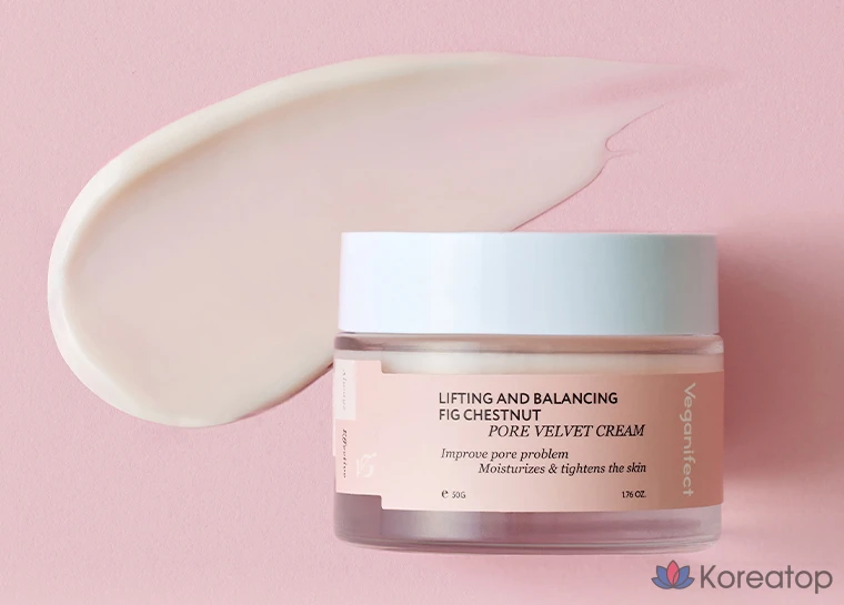 Увлажняющий крем для сужения пор Veganifect Lifting & Balancing Moisturizing Pore Velvet Cream, 50 г, 1 шт.