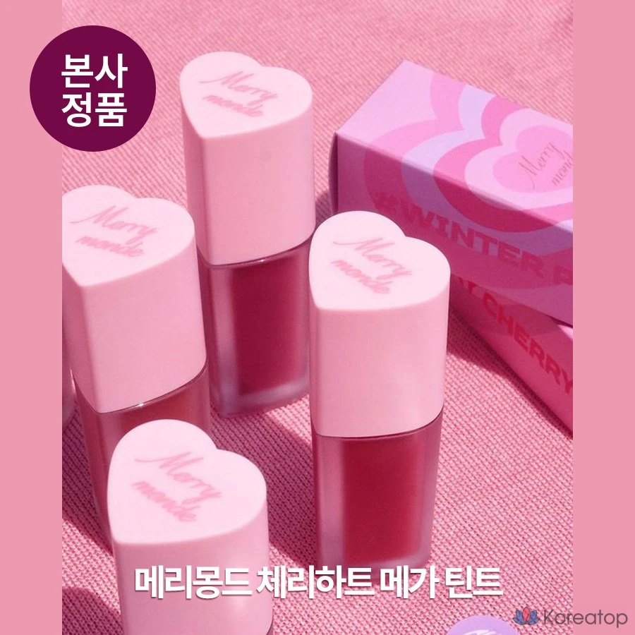 Тинт для губ Heart Percent Merrymond Cherry Heart Mega Tint, оттенок 06 Berry Cherry, 1 шт.