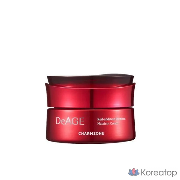 Charmzone Deage Red Edition Premium Nutrient Cream 50 мл, увлажняющий крем для повышения эластичности и питания кожи.