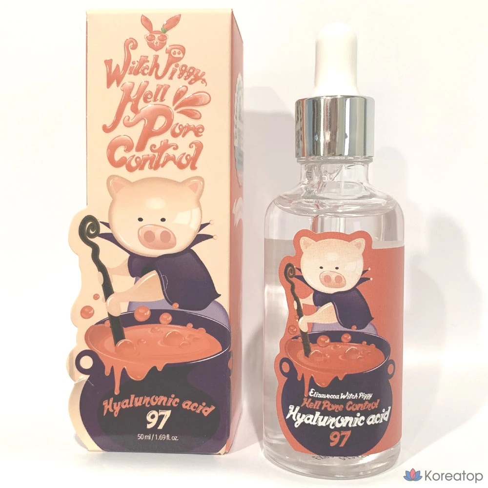 Эссенция с гиалуроновой кислотой Elizavecca Witch Piggy Hell для контроля пор, 1 шт., 50 мл.